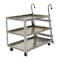 Vestil Stock Picker Truck - Aluminum, Aluminum, 1000 lb Load Capacity, 3 Shelves, 27.875" W SPA3-2848 - alternate 4